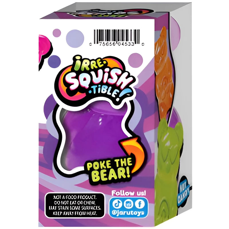 Sqweezy Gummy Bear Squishy Soft Slow Rise Candy Style Bear Toy Stress Relief Fidget Toy (one random)