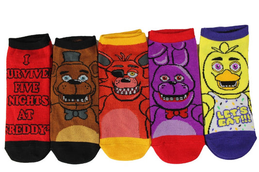 Five Nights at Freddy's I Survived Crew Socks 5-Pack