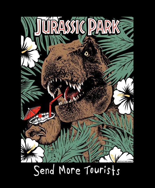 Riot Society Jurassic Park Send More Tourists T-Shirt