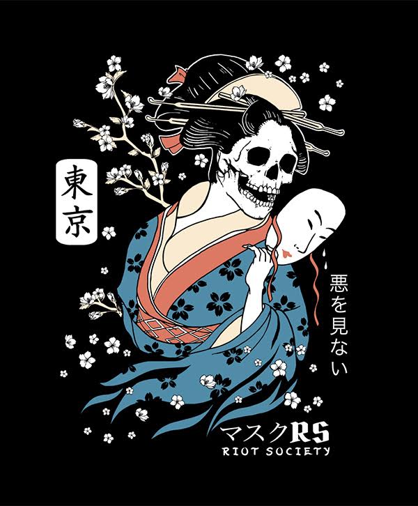 Riot Society Geisha Reveal T-Shirt