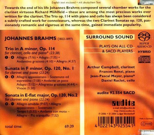 Brahms/ Campbell/ Renzi - Chamber Music with Clarinet