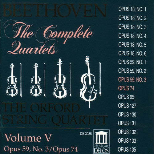 Beethoven/ Orford String Quartet - Complete Quartets 5