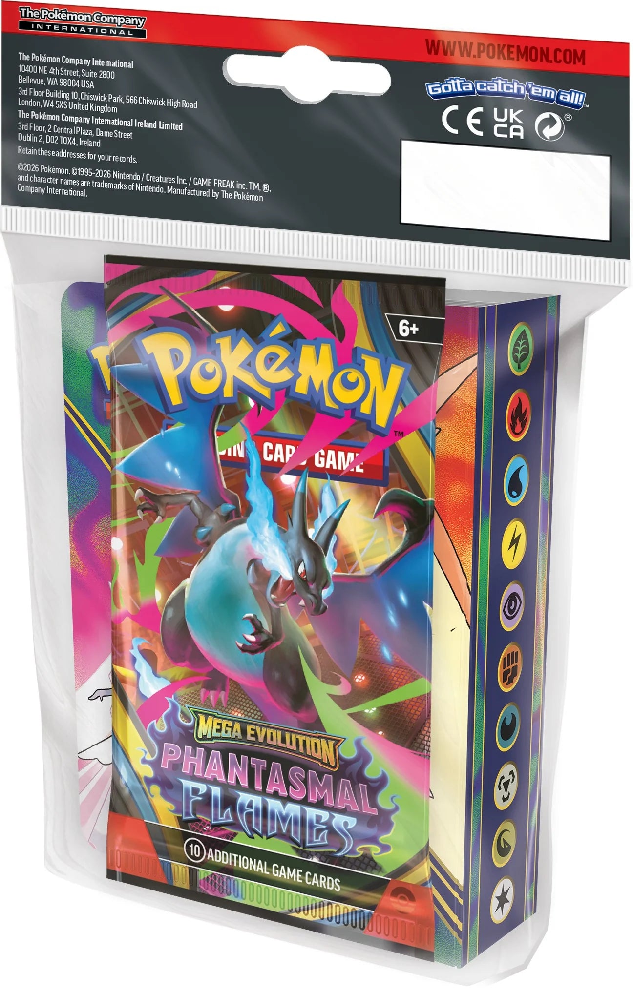 Pokemon Mega Evolution Phantasmal Flames Mini Portfolio (contents may vary)