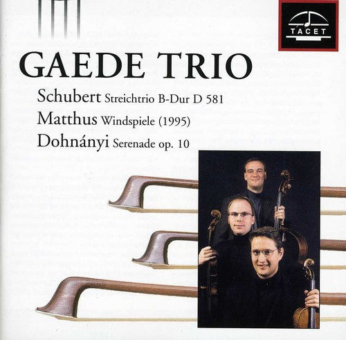 Schubert/ Gaede Trio - Gaede Trio Plays Schubert