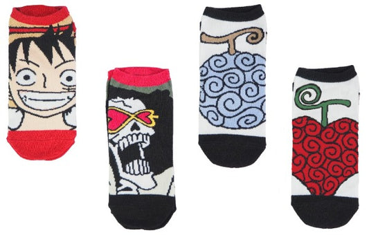 One Piece Ankle Socks 4 - Pack