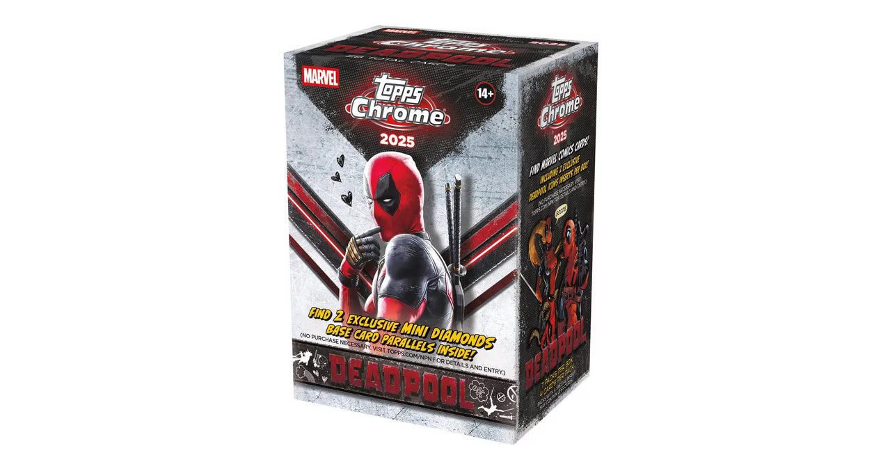 2025 Topps Deadpool Chrome Value Box (Contents may vary) – FYE