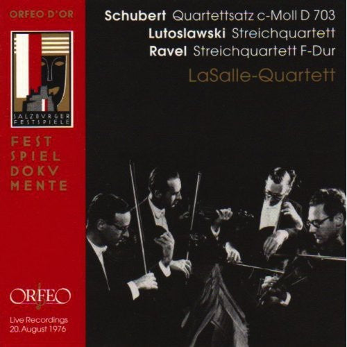 Schubert/ Lutoslawski/ Ravel/ La Salle Quartet - Quartets