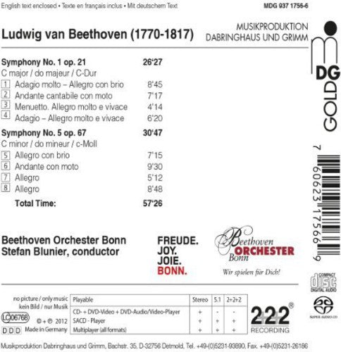 Beethoven/ Beethoven Orchester Bonn - Symphonies Nos 1 & 5