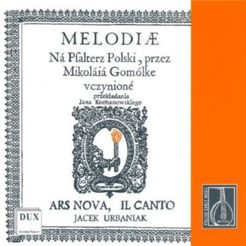 Melodies for the Polish Psalter: Psalms/ Various - Melodies for the Polish Psalter: Psalms / Various