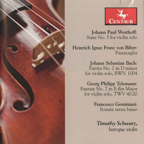 Westhoff/ J.S. Bach / Telemann/ Schwarz - Suite No 5 for Violin Solo / Partita No 2