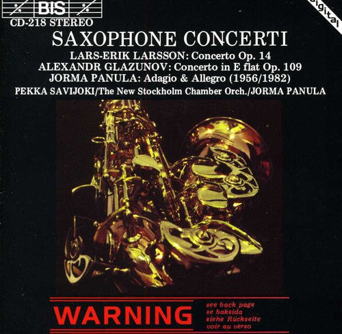 Larsson/ Savijoki/ Panula/ Nsco - Concerto for Saxophone & Strings