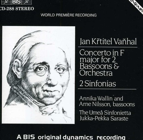 Vanhal/ Nilsson/ Saraste/ Umea Sinfonieta - Concerto for 2 Bassoons & Orchestra