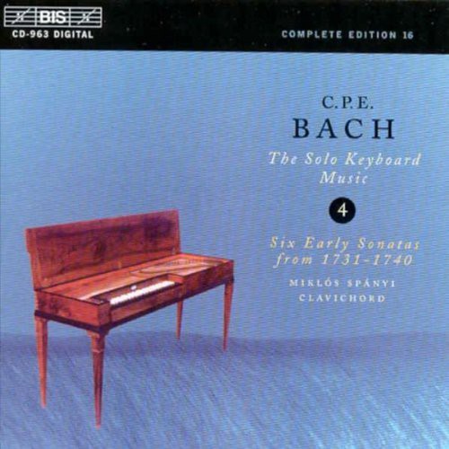 C.P.E. Bach / Miklos Spanyi - Solo Keyboard Music 4: Sta in B Flat W.62, Etc.