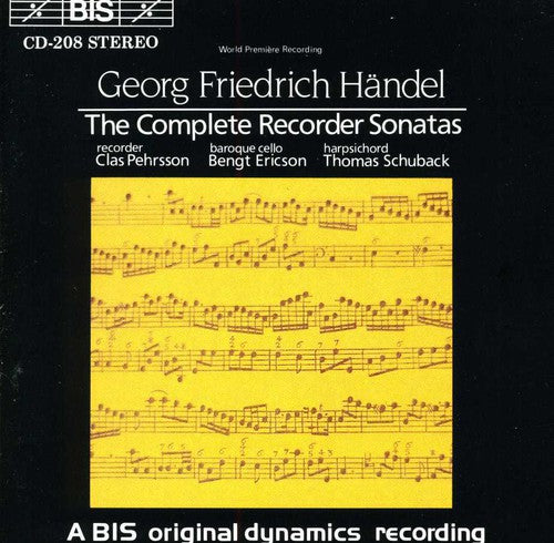 Handel/ Pehrsson/ Ericson/ Schuback - Complete Recorder