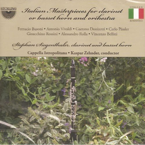Siegenthaler/ Capella Istropolitana/ Zehnder - Italian Masterpieces for Clarinet or Basset Horn