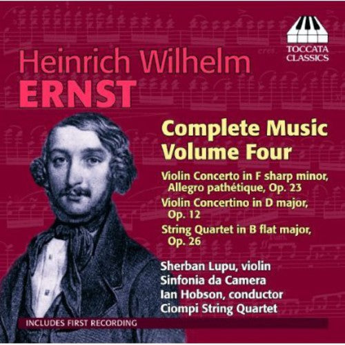Ernst/ Lupu/ Orchestra Da Camera/ Hobson - Complete Music 4