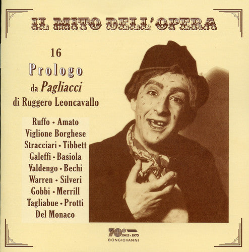 Leoncavallo/ Ruffo/ Amato/ Borghese/ Tibbett - 16 Prologo Da Pagliacci Di Leoncavallo