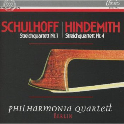 Schulhoff/ Philharmonia Quartett Berlin - String QT No 1 / QT No 5