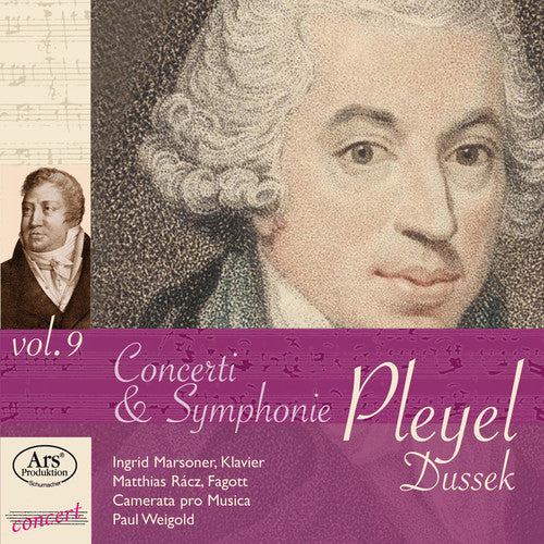 Pleyel/ Dussek/ Camerata Pro Musica/ Marsoner - Concerti Symphonie 9