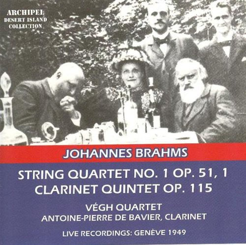 Brahms/ Bavier/ Vegh Quartet - String Quartet No 1 Op 51