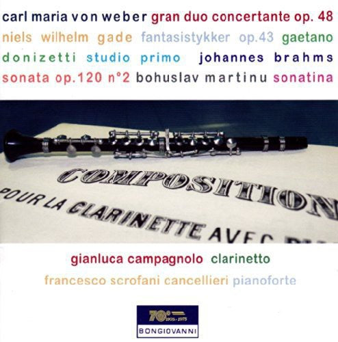 Weber/ Donizetti/ Gade/ Brahms - Various Works for Clarinet & Piano