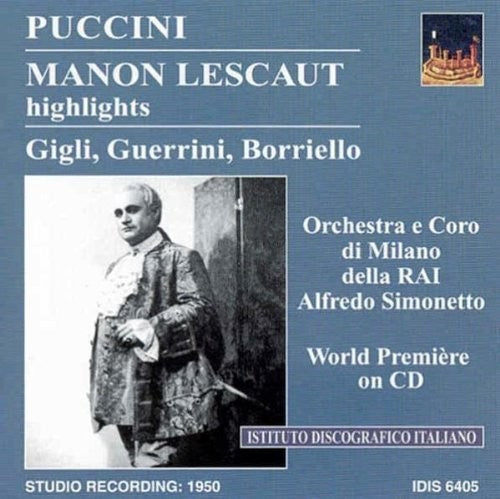 Puccini/ Borriello/ Gigli/ Guerrini - Manon Lescaut
