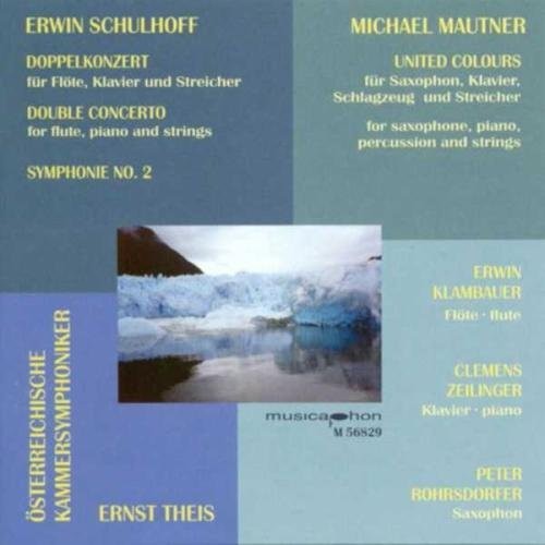 Schulhoff/ Klambauer/ Zellinger/ Theis - Double Concerto for Flute Piano & Strimgs: Sym 2