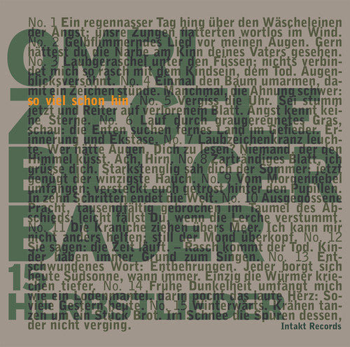 Omri Ziegele / Isa Wiss / Jurg Wickihalder - So Viel Schon Hin & 15 Herbstlieder