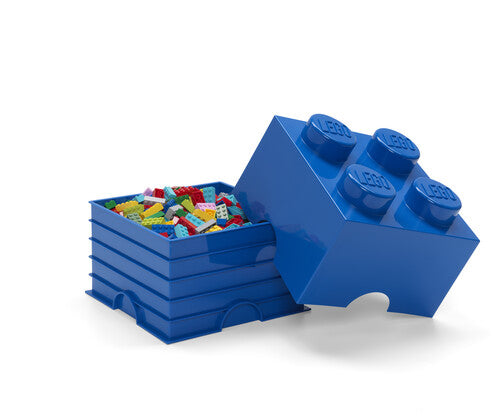 LEGO Stackable Storage Brick With 4 Knobs, Bright Blue