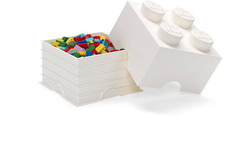 LEGO Stackable Storage Brick With 4 Knobs, White