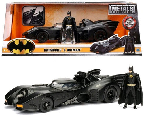 DC Batman - 1:24 1989 Batmobile Die-Cast Car & Batman Figure
