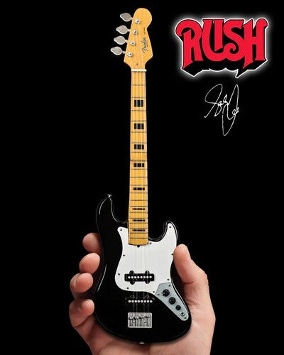 Geddy Lee Fender Jazz Bass Black Inlays 10 Inch Miniature Guitar Replica