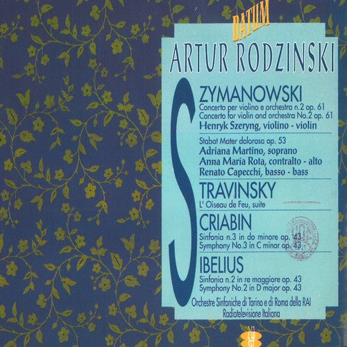 Scriabin/ Sibelius/ Szeryng/ Rodzinski - Artur Rodzinsky Conducts
