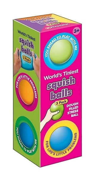 World's Tiniest Squishy Balls 3-Pack