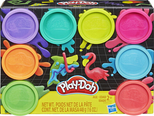Play-Doh - 8-Pack Neon Non-Toxic Modeling Compound with 8 Colors
