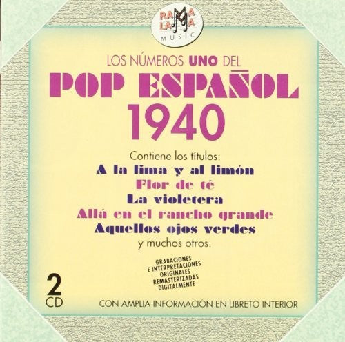 Los Numeros 1 Del Pop Espanol 1940/ Various - Los Numeros 1 Del Pop Espanol 1940 / Various