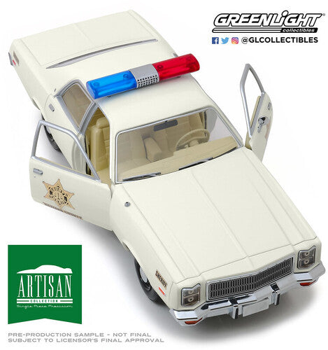 GreenLight Collectibles - 1:18 Artisan Collection - 1977 Plymouth Fury- Hazzard County Sheriff
