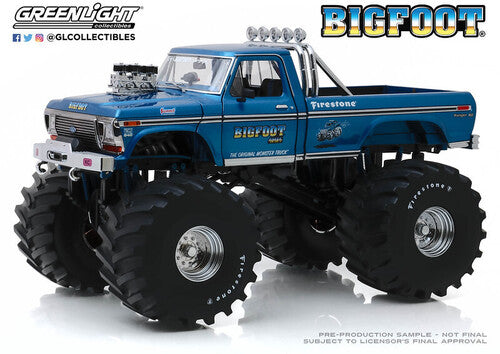 GreenLight Collectibles - 1:18 Kings of Crunch - Bigfoot #1 - 1974Ford F-250 Monster Truck with 66-Inch Tires