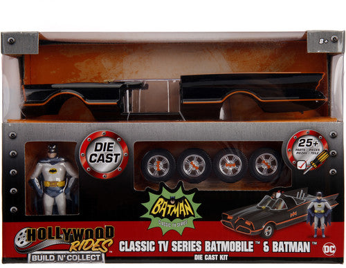 DC Batman: Classic TV Series - Build N' Collect - 1:24 1966 Batmobile Die-Cast Model Kit & 2 Figures