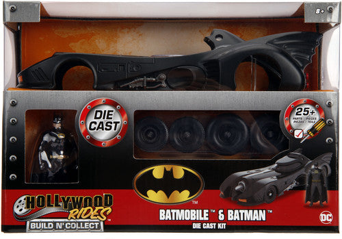 DC Batman - Build N' Collect - 1:24 1989 Batmobile Die-Cast Model Kit & Batman Figure