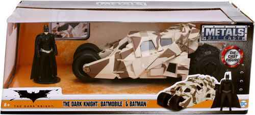 DC Batman: The Dark Knight Rises - 1:24 Camo Tumbler Batmobile Die-cast Car & Figurine