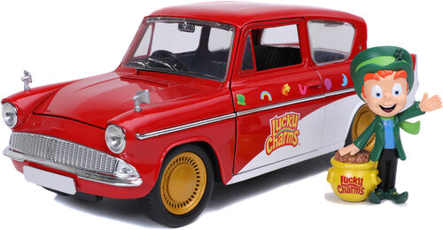 General Mills Lucky Charms - 1:24 1959 Ford Anglia Die-Cast Car & Lucky the Lepruchan Figure