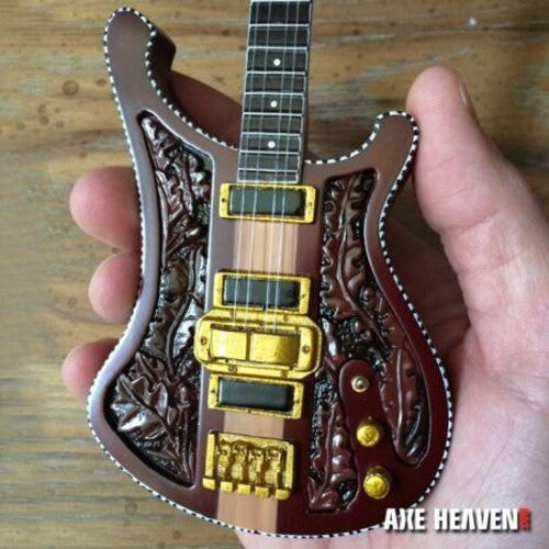 Signature Carved Miniature Bass Guitar 10 Inch Miniature Replica Collectible