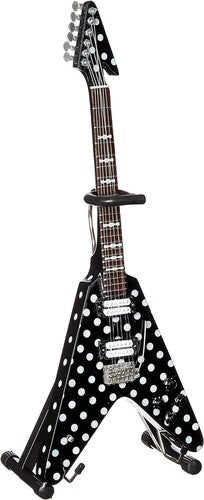 Harpoon Polka Dot V 10 Inch Miniature Guitar Replica Collectible