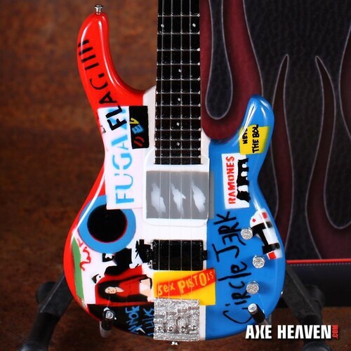 Signiture Psycho 10 Inch Miniature Bass Guitar Replica Collectible