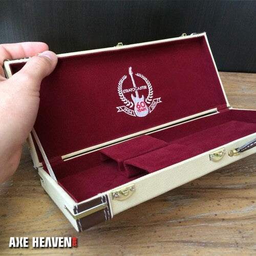 Axe Heaven Fender 60th Anniversary Stratocaster Miniature Guitar Case W Embroidered Logo Replica Collectible CASE-60-1