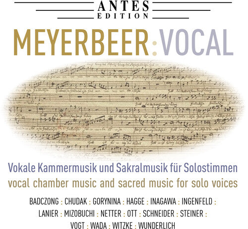 Meyerbeer - Vocal Works