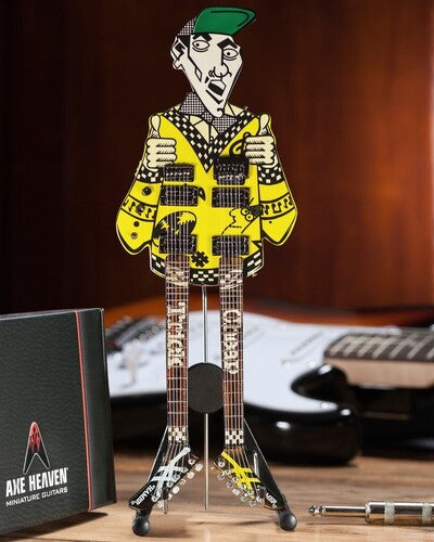 Rick Nielsen Uncle Dick Doubleneck 10 Inch Miniature Guitar Replica