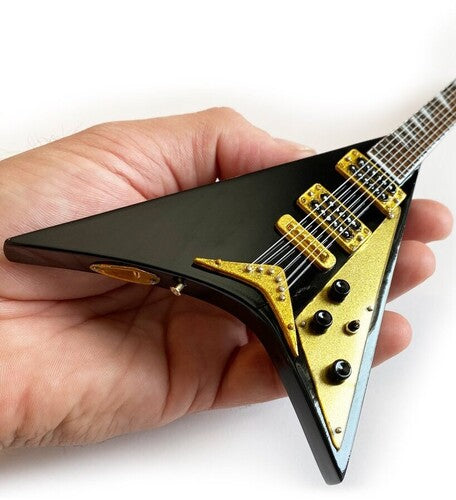 Signature Black V 10 Inch Miniature Guitar Replica Collectible