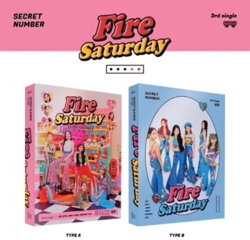 Secret Number - Fire Saturday (Random Cover) (incl. Photobook, 2 Tazos. 2 Door Signs, Photo Sticker + 2 Photocards)